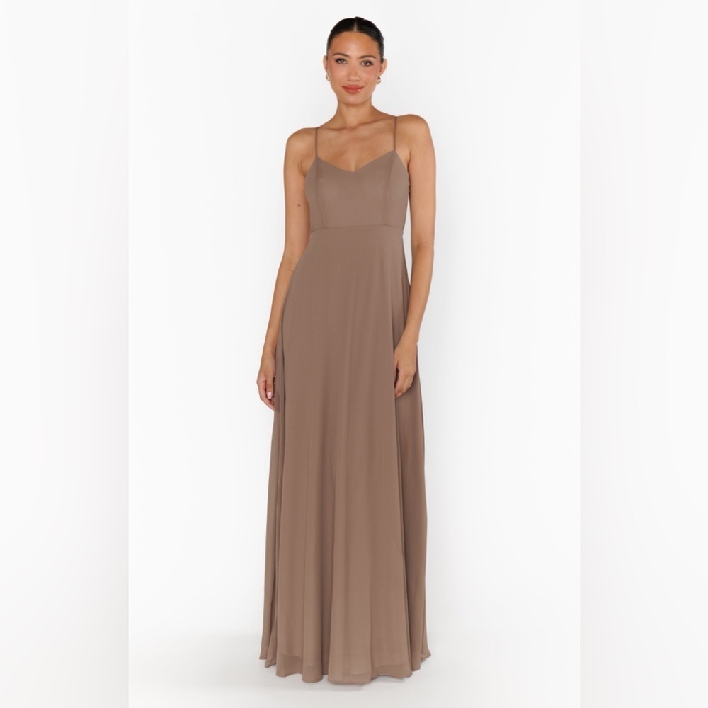 Show Me Your MuMu Beige Maxi Dress